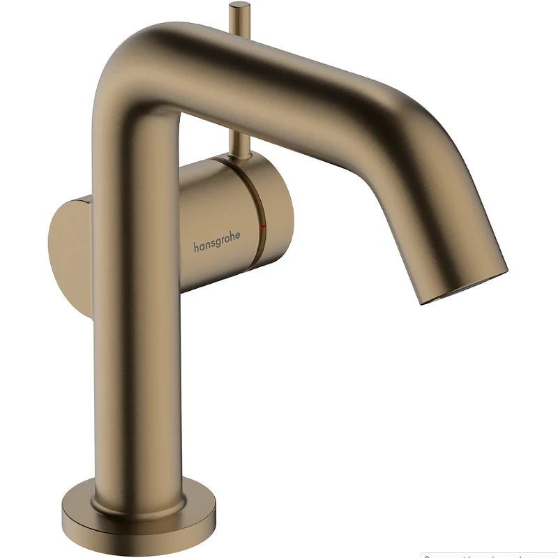Смеситель для раковины Hansgrohe Tecturis S 73320140 Шлифованная бронза латунь
