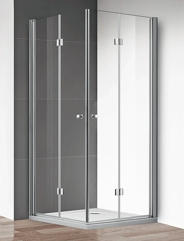 Душевой уголок Cezares Eco 90x90 ECO-O-AS-2-90-C-Cr профиль Хром стекло прозрачное