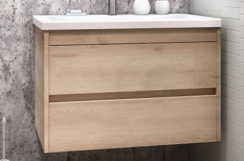 Тумба под раковину Art&amp;Max Family-900-2C-SO-PB подвесная Сканди МДФ / ЛДСП