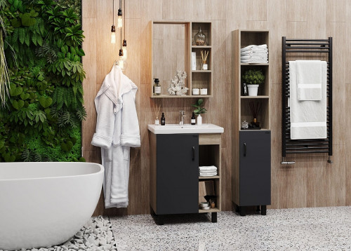 Шкаф пенал Onika Тимбер 30 403067 цвет Дуб сонома