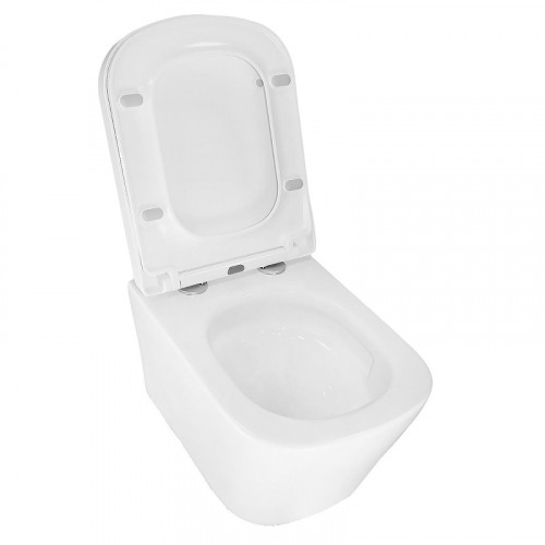 Унитаз Azario Vesper AZ-1373WH подвесной цвет Белый с сиденьем Микролифт
