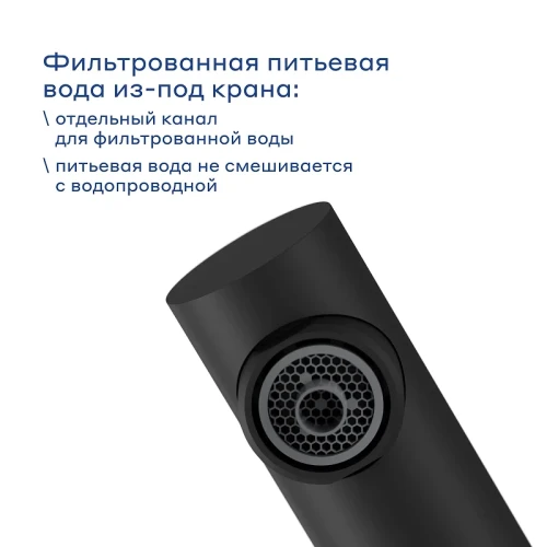 Смеситель для кухни Pragma Esdel 903113.ESD7.B2LC.020-2 цвет Черный матовый