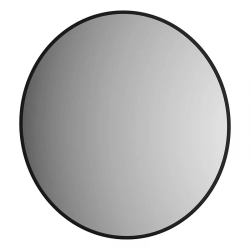 Зеркало Defesto Aura 70х70 DF 2984 с подсветкой 18W-4500K/Без выключателя/Нейтральный белый свет/Черная рама