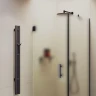Душевой уголок Maybah Glass MGY-1306-6 900х900х1950 на петлях Черный стекло сатиновое