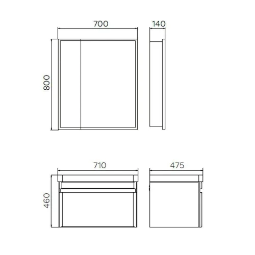 Тумба с раковиной Comforty Валдай 61 00-00020837 подвесная Тумба, раковина