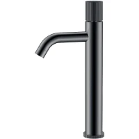 Смеситель для раковины Boheme Stick 122-SGM.3 Оружейная сталь глянцевая латунь