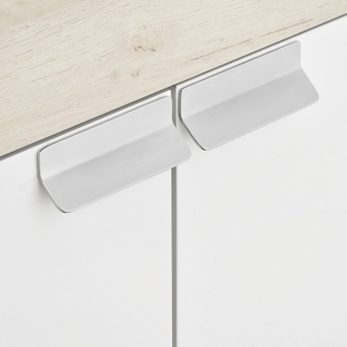 Тумба под раковину Aquaton Флай 80 1A237401FAX10 Белая Дуб крафт МДФ / ЛДСП