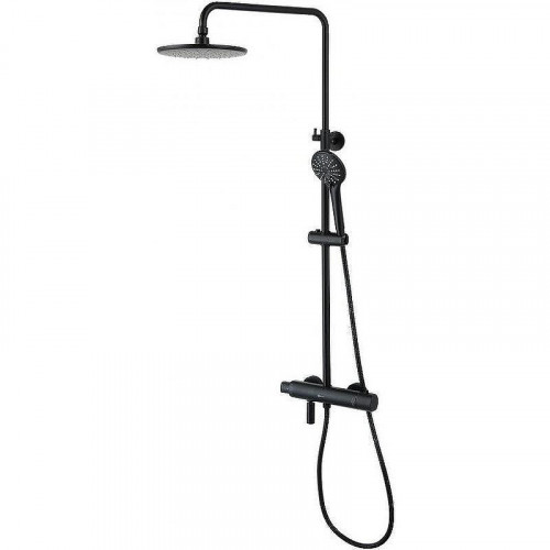 Душевая система Lemark Bronx LM3772BL с термостатом Черная