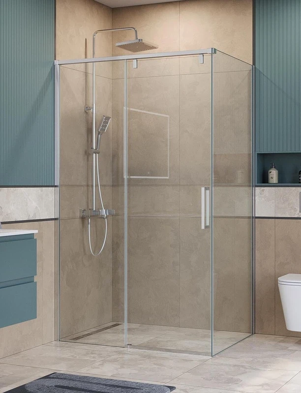Душевой уголок BelBagno Soft Close-1 110x90 SOFT_CLOSE-1-AH-1-110/90-C-Cr профиль Хром стекло прозрачное