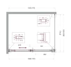 Душевой уголок BelBagno Soft Close-1 110x90 SOFT_CLOSE-1-AH-1-110/90-C-Cr профиль Хром стекло прозрачное