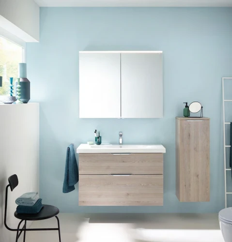 Тумба с раковиной Burgbad Eqio 93 SEYQ093F2632C001*1 подвесная Фланелевый дуб