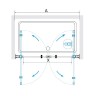 Душевая дверь RGW Passage PA-104B 80 060810408-14 профиль Черный стекло прозрачное