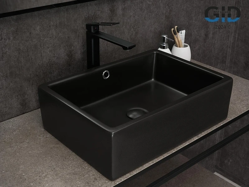 Раковина-чаша Gid Geometrico 50 N9129bg 53381 цвет Черный графит
