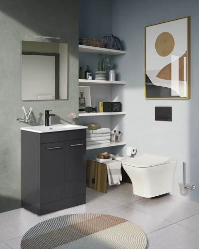 Унитаз Vitra Zentrum Square 7484B003-0075 подвесной без сиденья фарфор подвесной