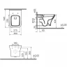 Унитаз Vitra Zentrum Square 7484B003-0075 подвесной без сиденья фарфор подвесной