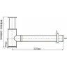 Сифон для раковины SantiLine SL-115 Черный матовый