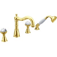 Смеситель на борт ванны Boheme Imperiale 392 Золото латунь