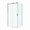 Душевой уголок BelBagno Soft Close-2 100x90 SOFT_CLOSE-2-AH-1-100/90-C-GM профиль Оружейная сталь стекло прозрачное