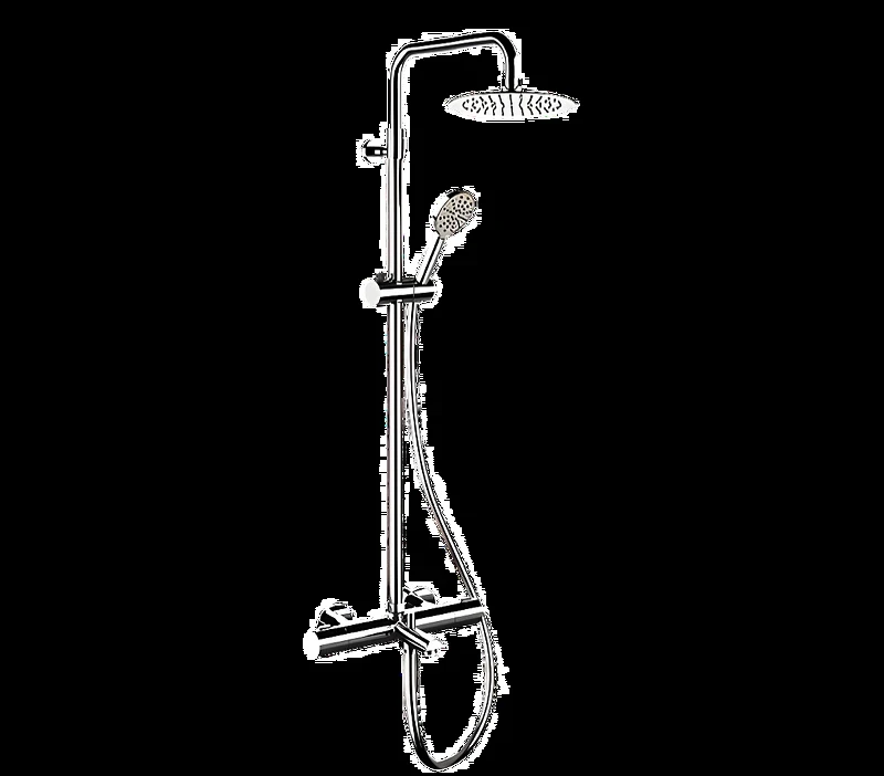 Душевая система Remer Elegance EQ34A8MPUFM25G с термостатом цвет Хром