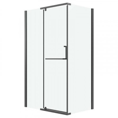 Душевой уголок Grossman Pragma 110x100 120.K33.03.1110.42.00 профиль Графит сатин стекло прозрачное