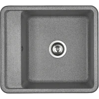 Кухонная мойка Aquaton Беллис 57 1A724932BS230 Серая искусственный камень (литьевой мрамор) встраиваемый