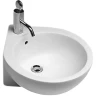 Раковина Hatria You and Me 46 R Y0H701 угловая Белая фаянс подвесная