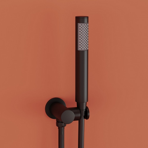 Душевая система Sancos Link SC3005MB с термостатом Черная матовая латунь встраиваемый