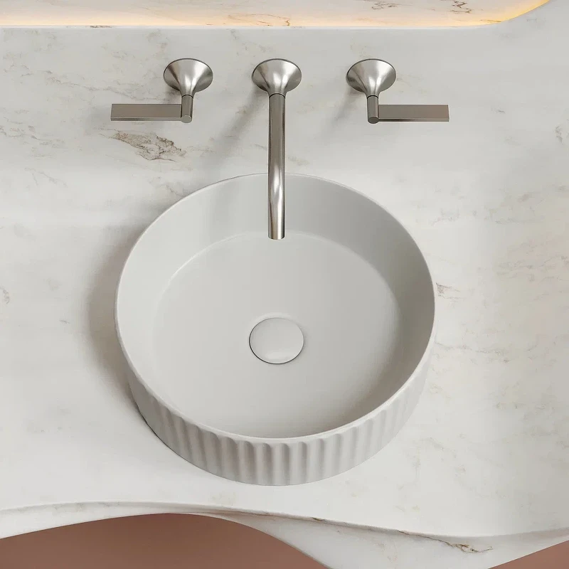 Раковина-чаша Ceramicanova Element 36 CN6057MSG Серая матовая фарфор накладная