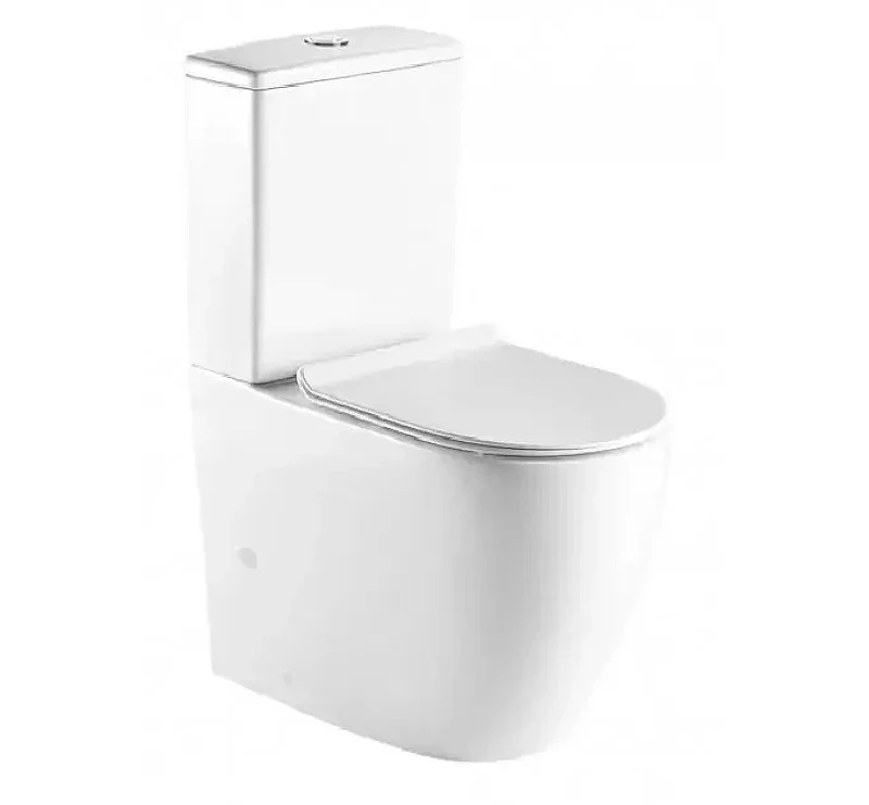 Унитаз-компакт Azario AZ-2157 цвет Белый с бачком и сиденьем Микролифт