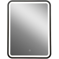 Зеркало Art&amp;Max Genova AM-Gen-600-800-DS-F с сенсорным выключателем Черное стекло
