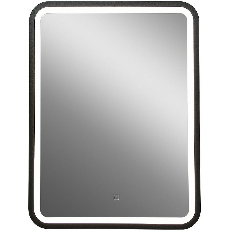 Зеркало Art&Max Genova AM-Gen-600-800-DS-F с сенсорным выключателем Черное стекло