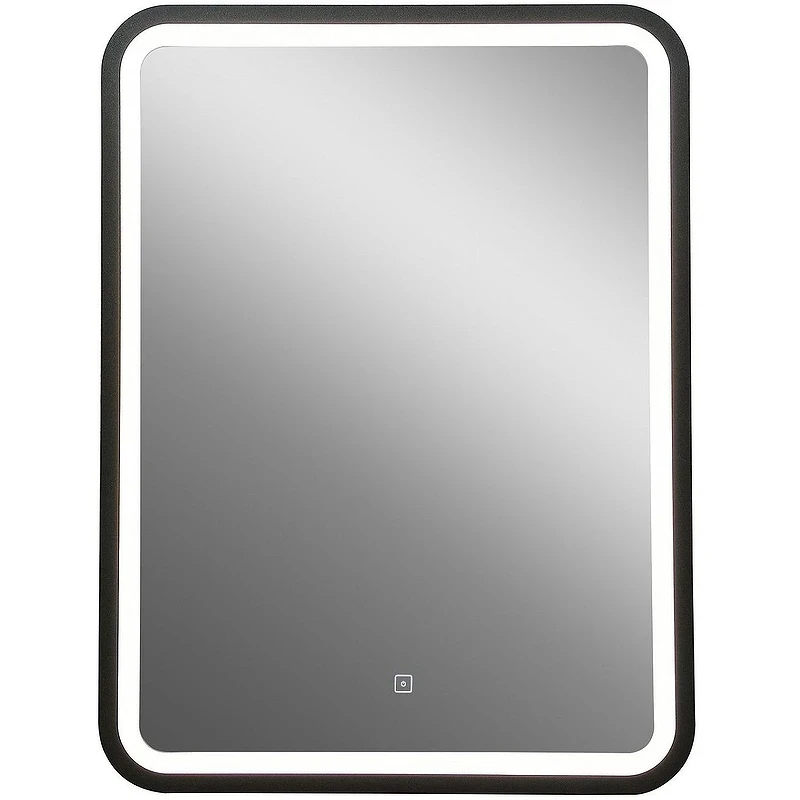Зеркало Art&Max Genova AM-Gen-600-800-DS-F с сенсорным выключателем Черное стекло