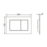 Комплект унитаза Ceramicanova Union CN4009T с инсталляцией Tece Base 9400413 с сиденьем Микролифт и Белой клавишей смыва