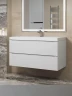 Тумба с раковиной Uperwood Tanos 100 291020229 подвесная цвет Белый матовый