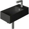Раковина Simas Agile 50 R AG50 nero matt*1 Черная матовая фарфор подвесная, полувстраиваемая