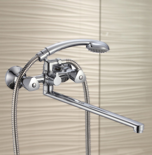 Смеситель для ванны WesnaArt Teplo TEP04-320 универсальный Хром
