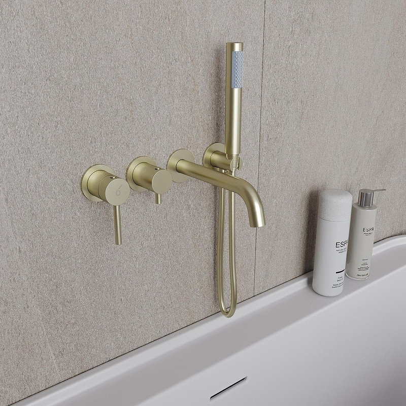 Смеситель для ванны Oliveeka Y OL-889017-BN цвет Никель матовый