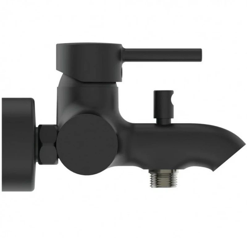 Смеситель для ванны Ideal Standard Ceraline BC199XG Черный шелк латунь на стену