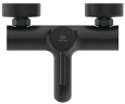 Смеситель для ванны Ideal Standard Ceraline BC199XG Черный шелк латунь на стену
