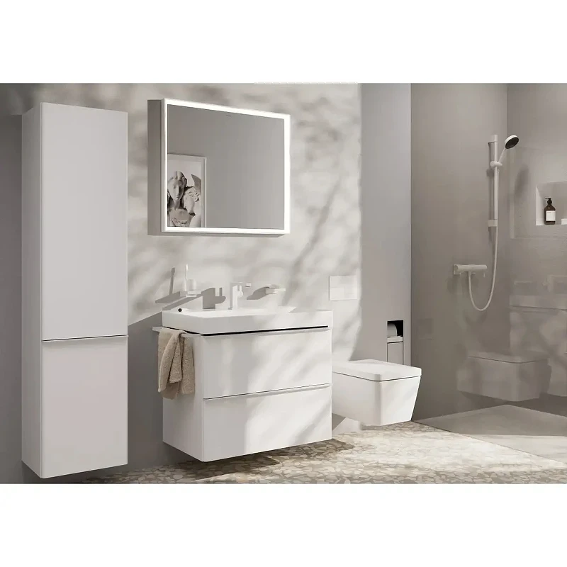 Смеситель для раковины Hansgrohe Tecturis E 73011700 цвет Белый матовый