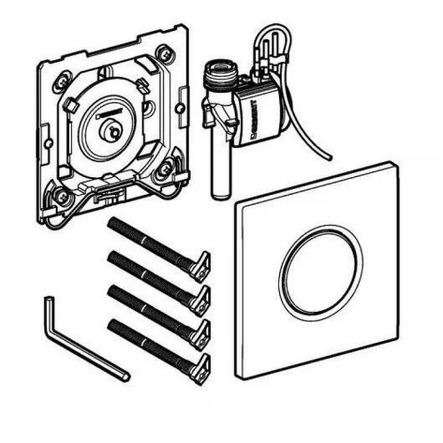Кнопка смыва для инсталляции Geberit Sigma 01 116.011.JQ.5 цвет Хром матовый