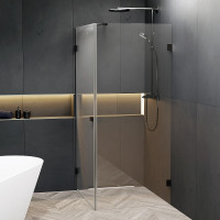 Душевой уголок Riho SZ Scandic NXT X201 97х87 L G001045121 профиль Черный матовый стекло прозрачное