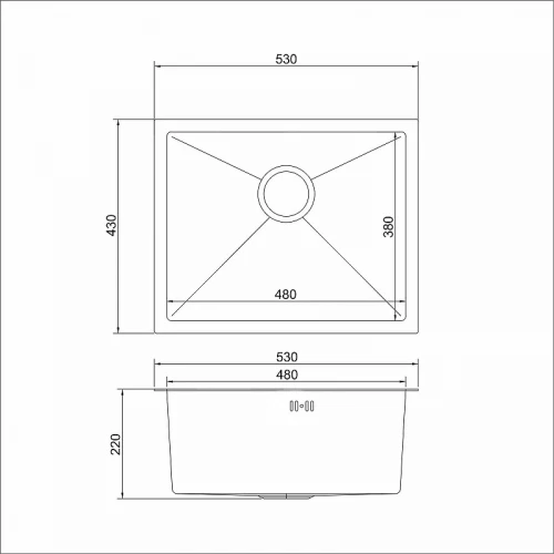 Кухонная мойка Mixline Pro 53 547232 цвет Черный графит