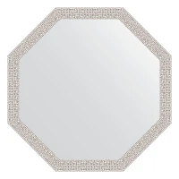 Зеркало Evoform Octagon 63х63 BY 3960 в багетной раме - Мозаика хром 46