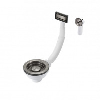 Слив-перелив для кухонной мойки Milacio Ultra MC.013.GM цвет Вороненая сталь