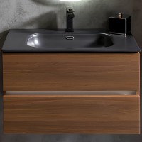 Тумба под раковину Boheme Armadi Art Vallessi 80 837-080-D подвесная Dark Oak МДФ / ЛДСП