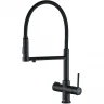 Смеситель для кухни ZorG Steel Hammer SH 2003 BLACK Черный матовый латунь на столешницу