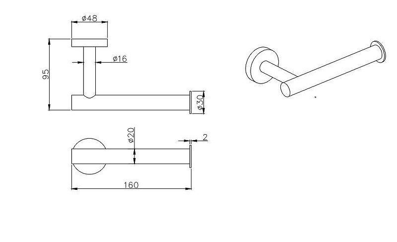 Держатель туалетной бумаги Aquatek Вега AQ4008BGM цвет Оружейная сталь