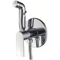 Гигиенический душ со смесителем Haiba HB55505 Хром латунь на стену