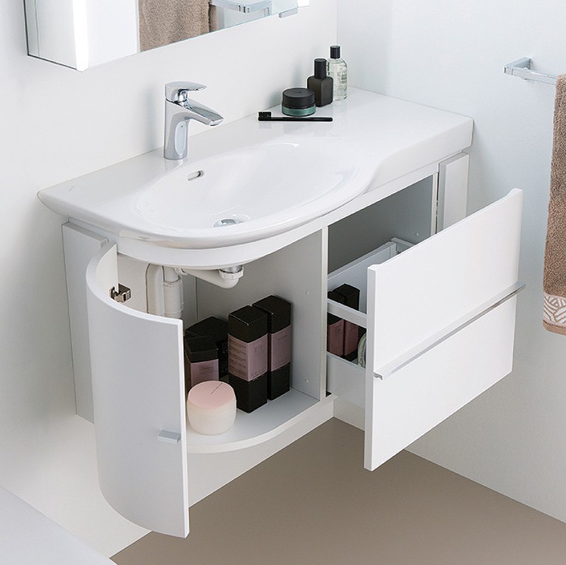 Раковина Laufen Palace New 90 L 8.1670.2.000.104.1 Белая